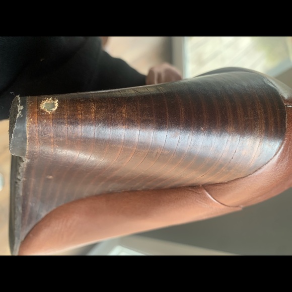 Guess brown wedge boots size 8 - Picture 3 of 6